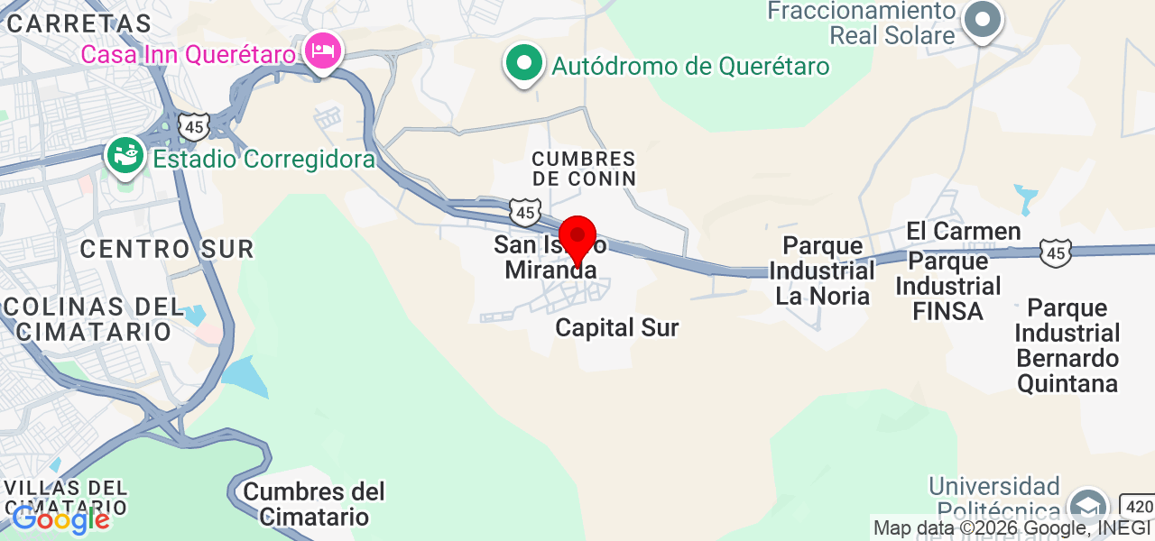 Mantenimientos peña - Querétaro - El Marqués - Mapa