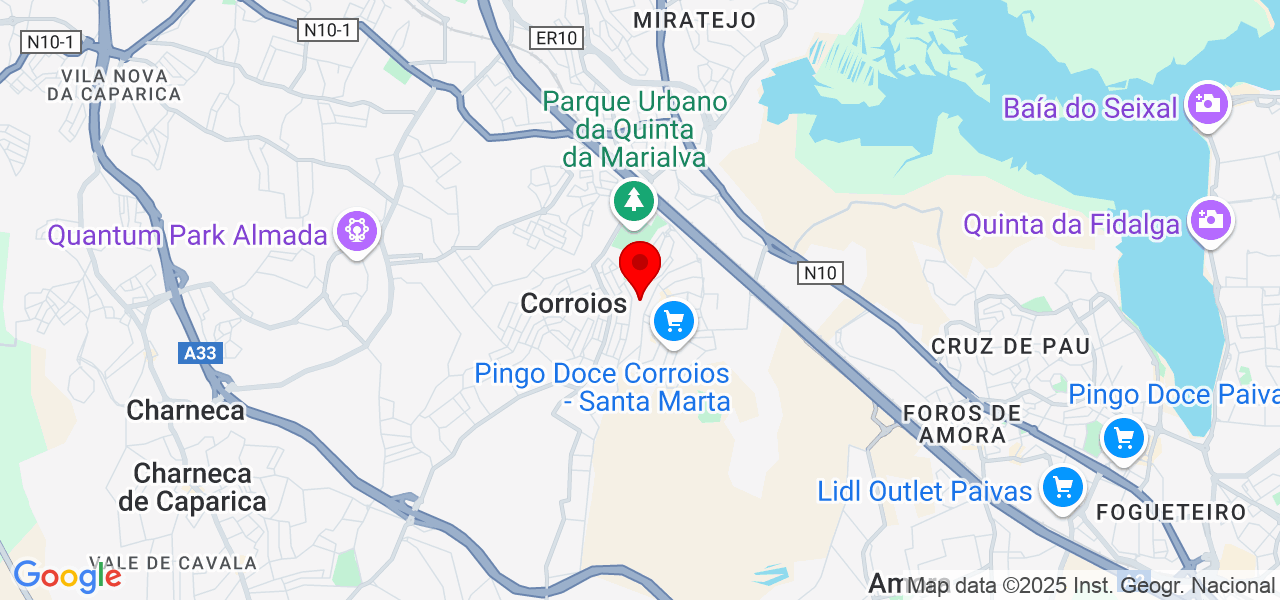 Ronaldo Vieira da silva - Setúbal - Seixal - Mapa