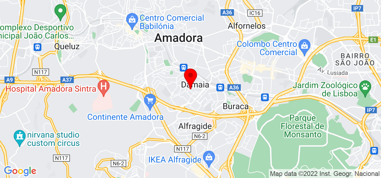 Falcão limpezas - Lisboa - Amadora - Map