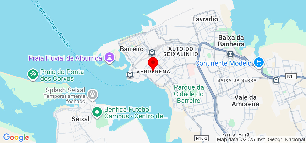 Action Technique - Setúbal - Barreiro - Mapa