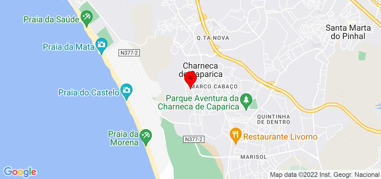 Aryane Pereira - Setúbal - Almada - Mapa