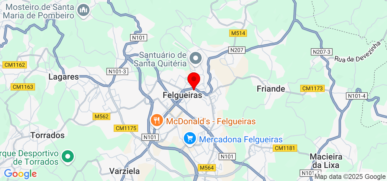 Ana - Porto - Felgueiras - Map