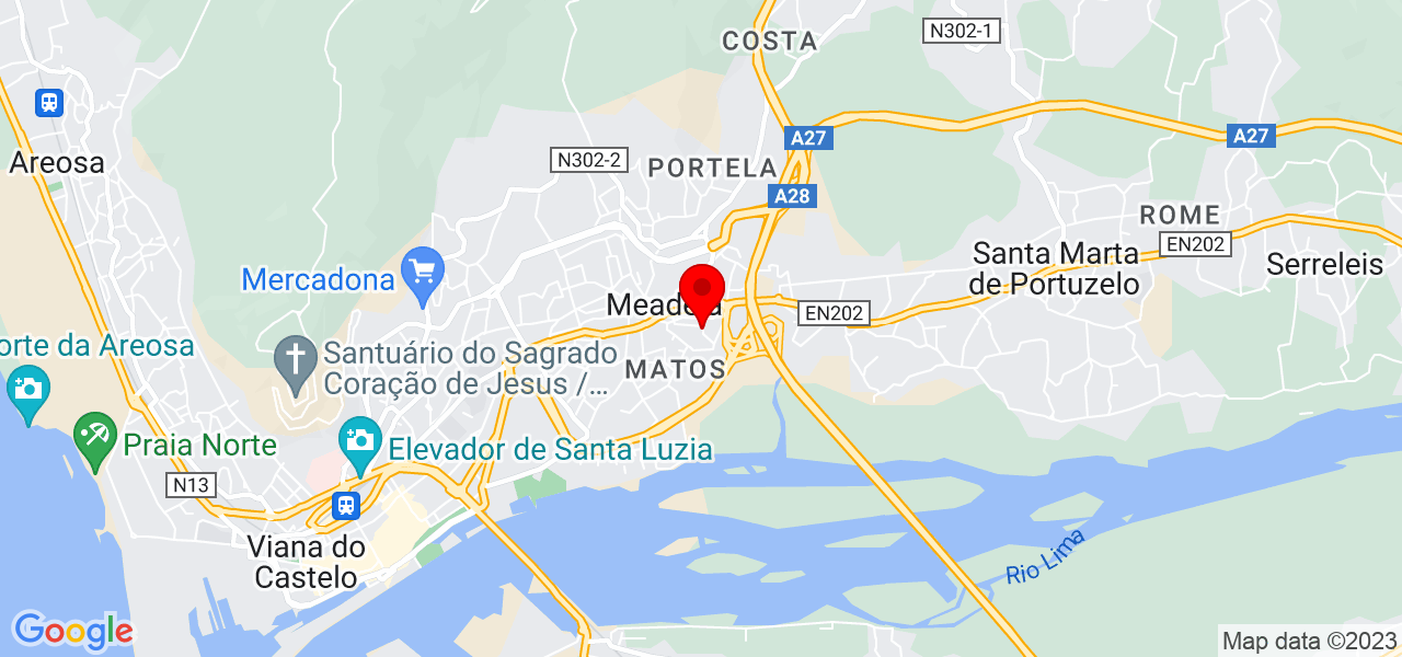Teresa Os&oacute;rio - Viana do Castelo - Viana do Castelo - Mapa