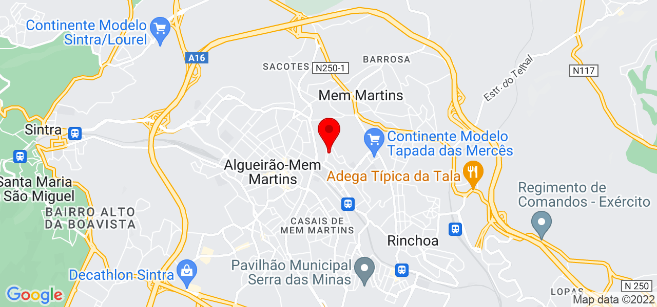 Brilhoclean - Lisboa - Sintra - Mapa