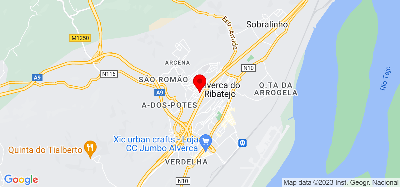 Bruno Lopes - Lisboa - Vila Franca de Xira - Mapa