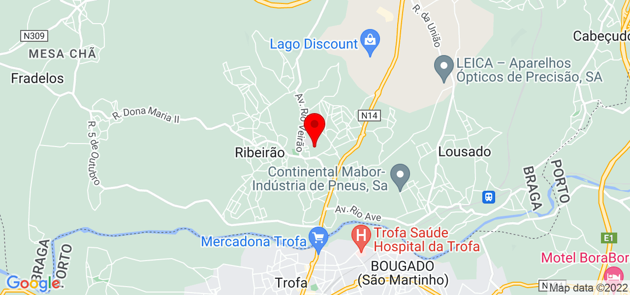 Paulo Mesquita - Braga - Vila Nova de Famalicão - Mapa