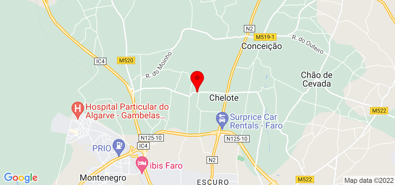 Andreia Coelho - Faro - Faro - Mapa