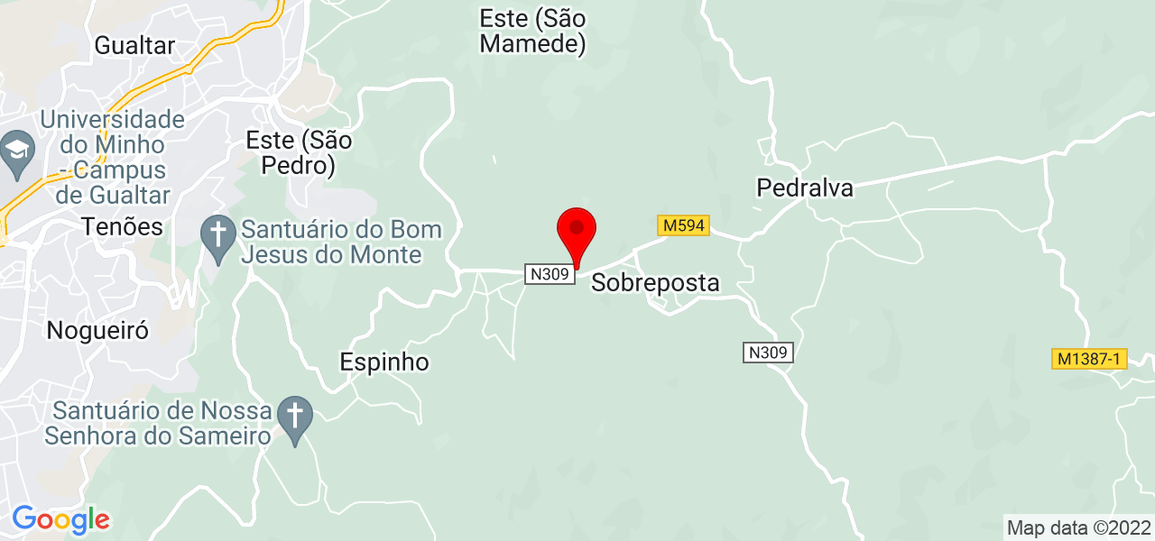 Ricardo Gon&ccedil;alves - Braga - Braga - Mapa