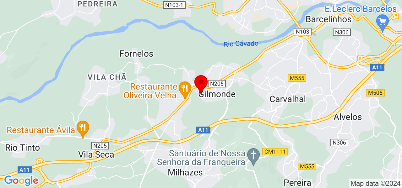 Valecia limpeza - Braga - Barcelos - Mapa