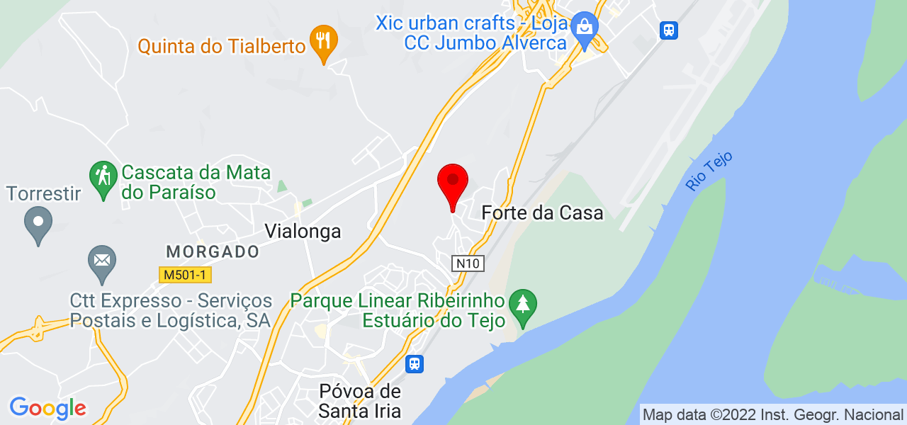T&acirc;nia Koque - Lisboa - Vila Franca de Xira - Mapa