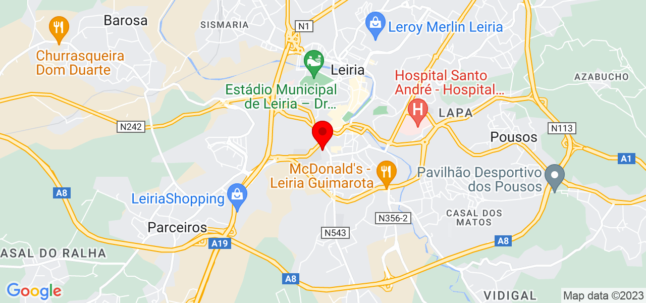 C&aacute;tia de Sousa - Advogada - Leiria - Leiria - Mapa
