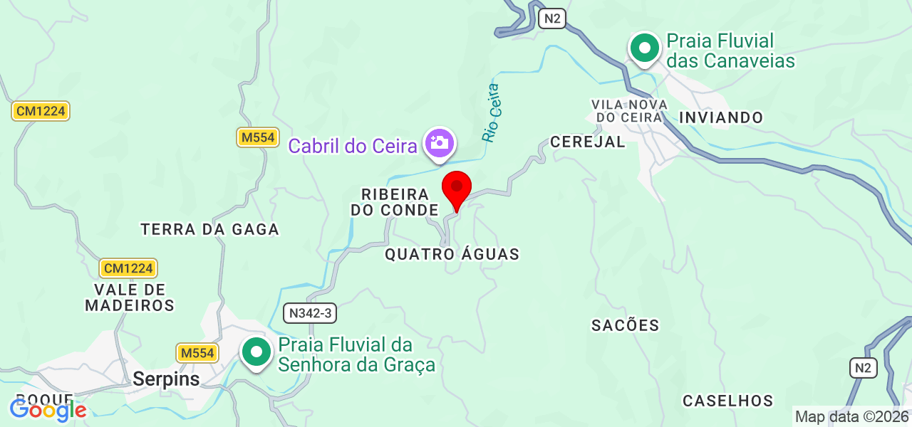 David Vaz - Coimbra - Lousã - Mapa