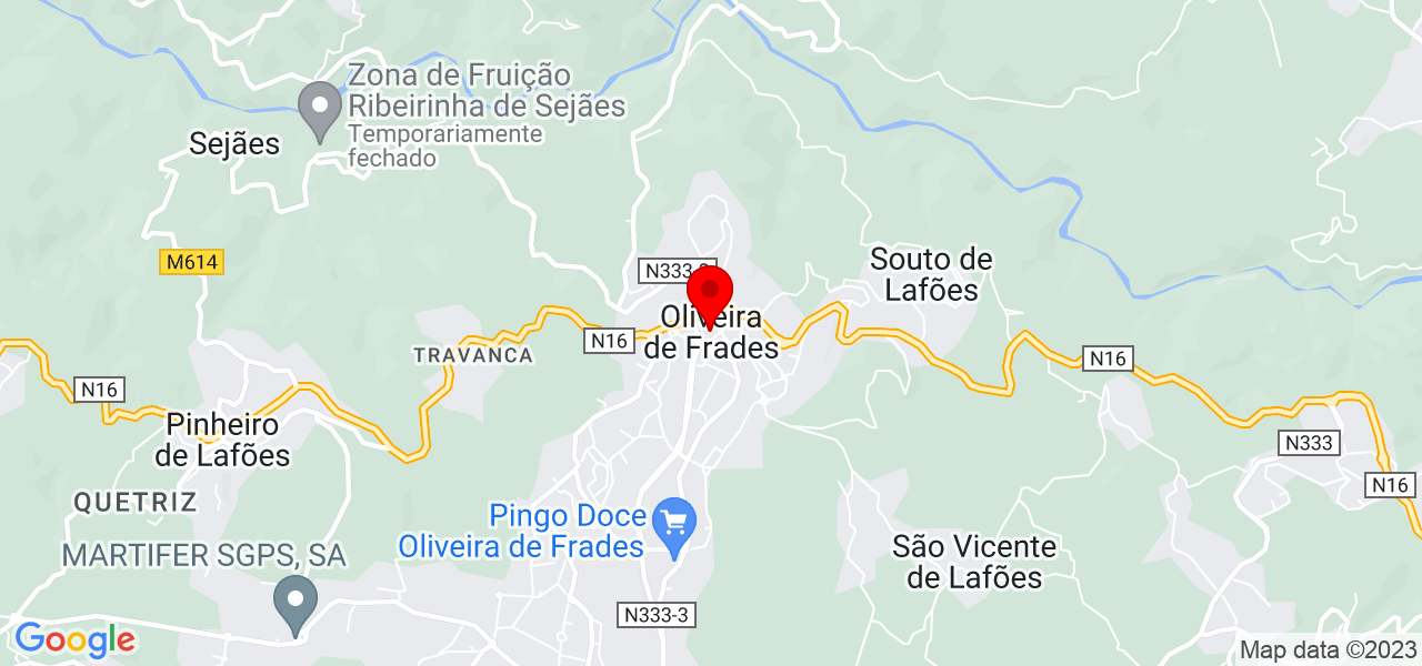 Santosclean - Viseu - Oliveira de Frades - Mapa