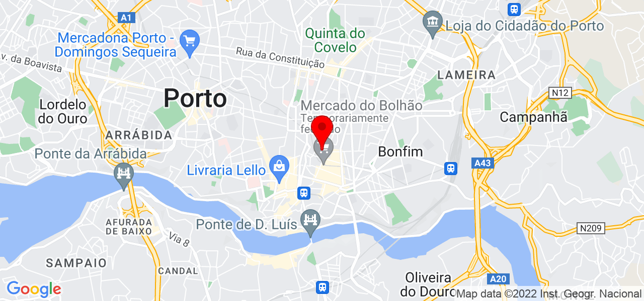 Pet Lar - Est&eacute;tica animal, Creche canina e Pet shop - Porto - Porto - Mapa