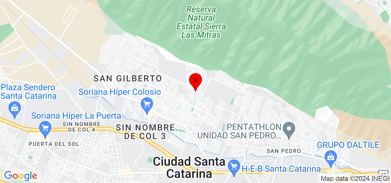 Carlos Alberto Rangel Hern&aacute;ndez - Nuevo León - Santa Catarina - Mapa