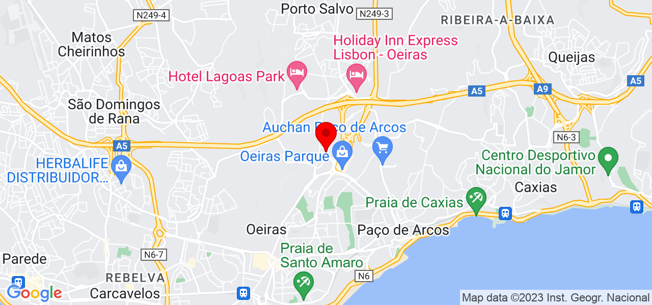 Empregada dom&eacute;stica - Lisboa - Oeiras - Mapa