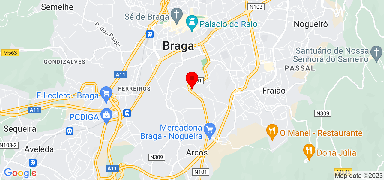 Tar&oacute;loga Terapeuta Isabel Carmo - Braga - Braga - Mapa