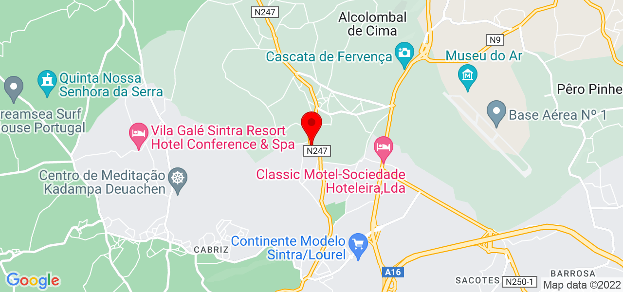 Ricardo Campos Personal Trainer - Lisboa - Sintra - Mapa