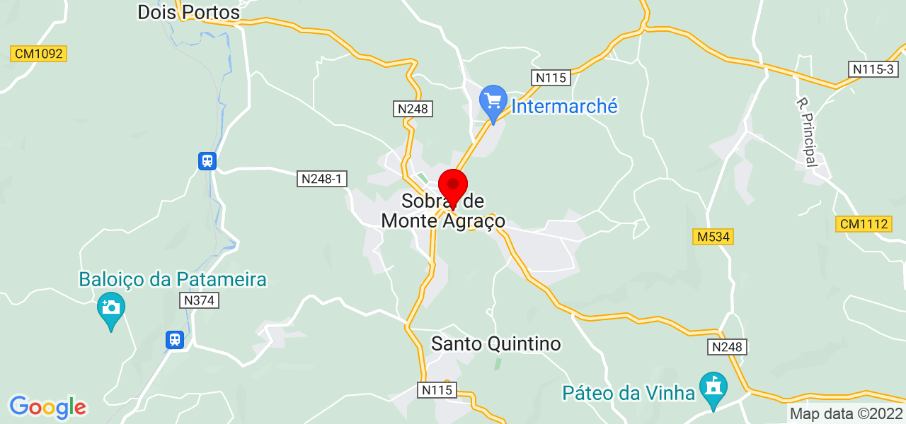 Mirella Dias - Lisboa - Sobral de Monte Agraço - Mapa