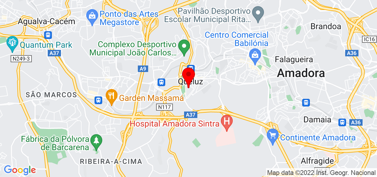 Projeto perfeito - Lisboa - Sintra - Map