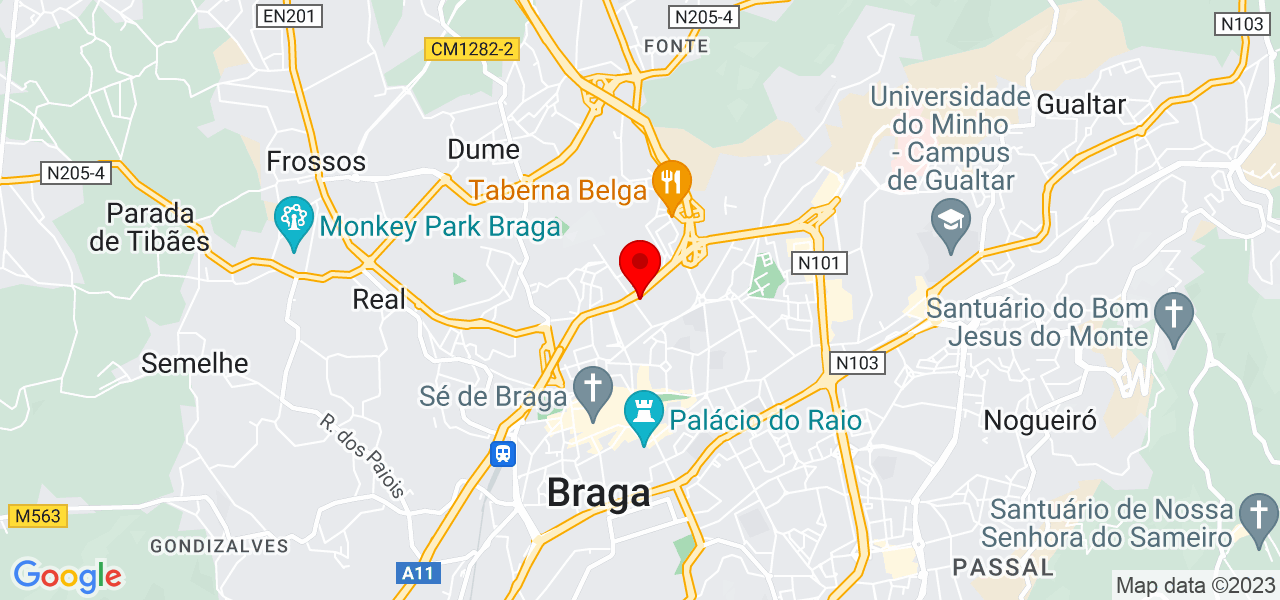 Arte placas - Braga - Braga - Mapa
