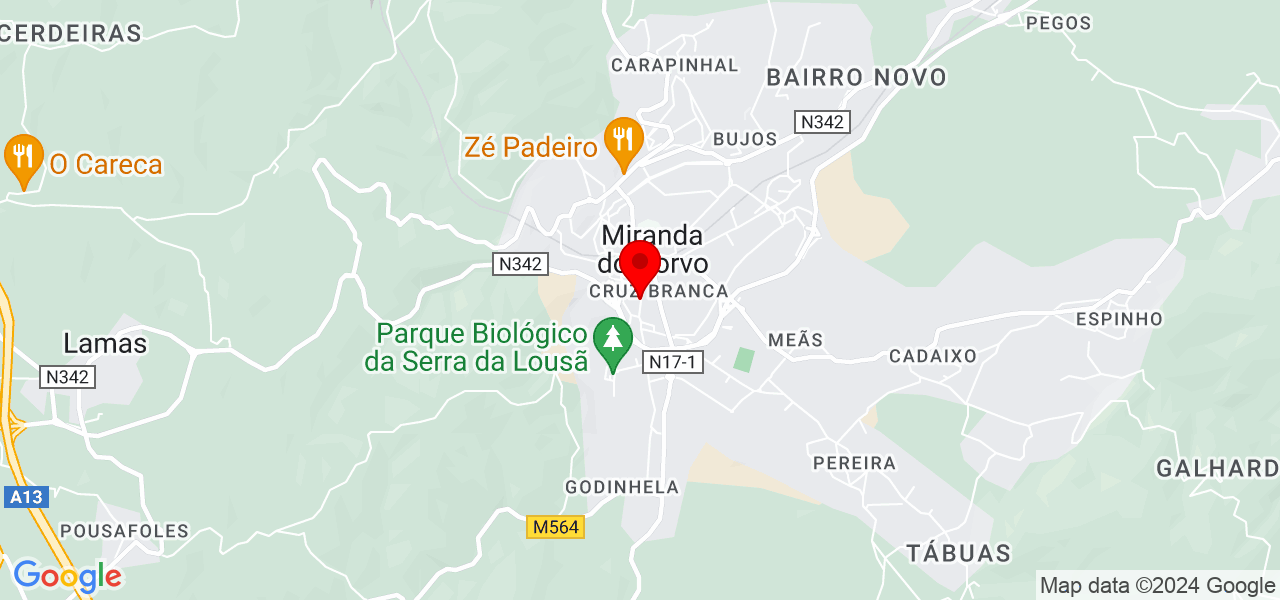 Maria Léa - Coimbra - Miranda do Corvo - Mapa