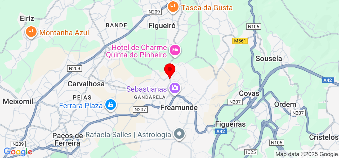 Eng. Marcel Betoni - Porto - Paços de Ferreira - Map