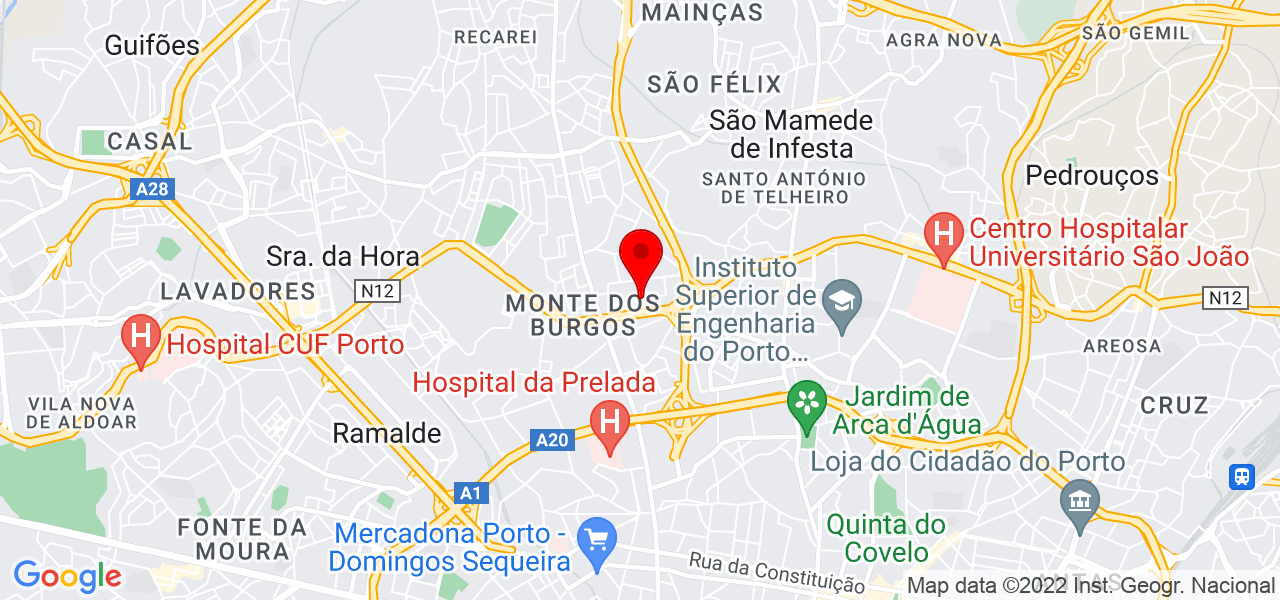 BRUNO FERNANDES - Porto - Matosinhos - Mapa