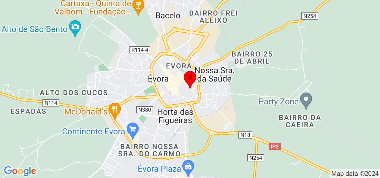 Racanelle - Évora - Évora - Mapa