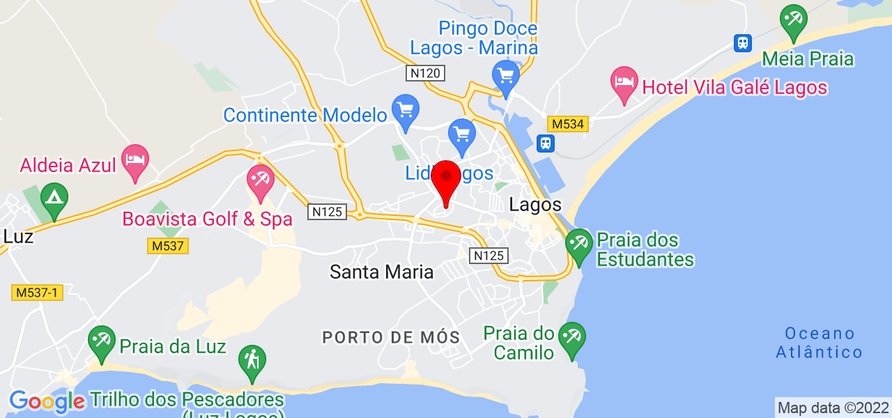 Joao filho eletricista - Faro - Lagos - Mapa