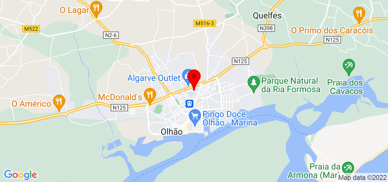 Afinador de Piano/Piano tuner - Algarve  Alentejo e Andaluzia ocidental - Faro - Olhão - Mapa