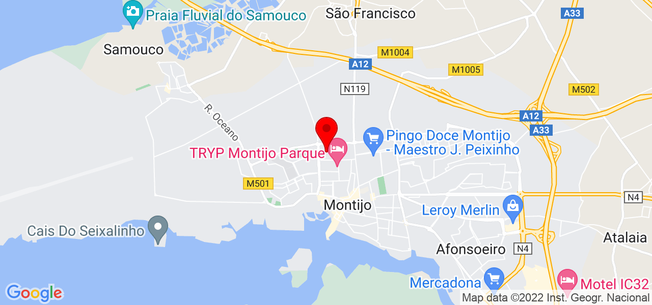 Francisco - Setúbal - Montijo - Mapa