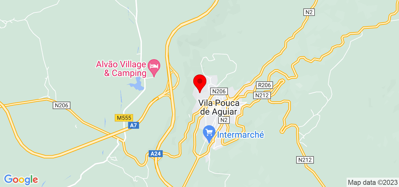 JMVM SERVI&Ccedil;OS - Vila Real - Vila Pouca de Aguiar - Mapa