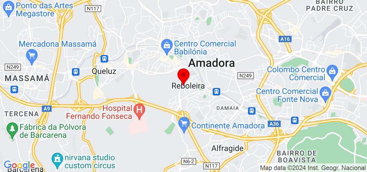 Ariana Reis - Lisboa - Amadora - Map