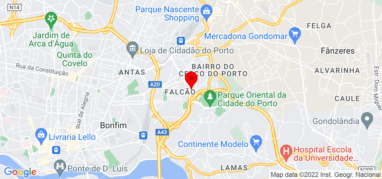 Thiago Gumieri - Porto - Porto - Mapa