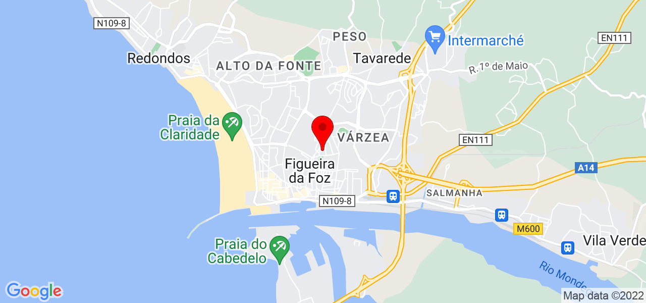 Maria Aparecida de Oliveira Santos - Coimbra - Figueira da Foz - Mapa
