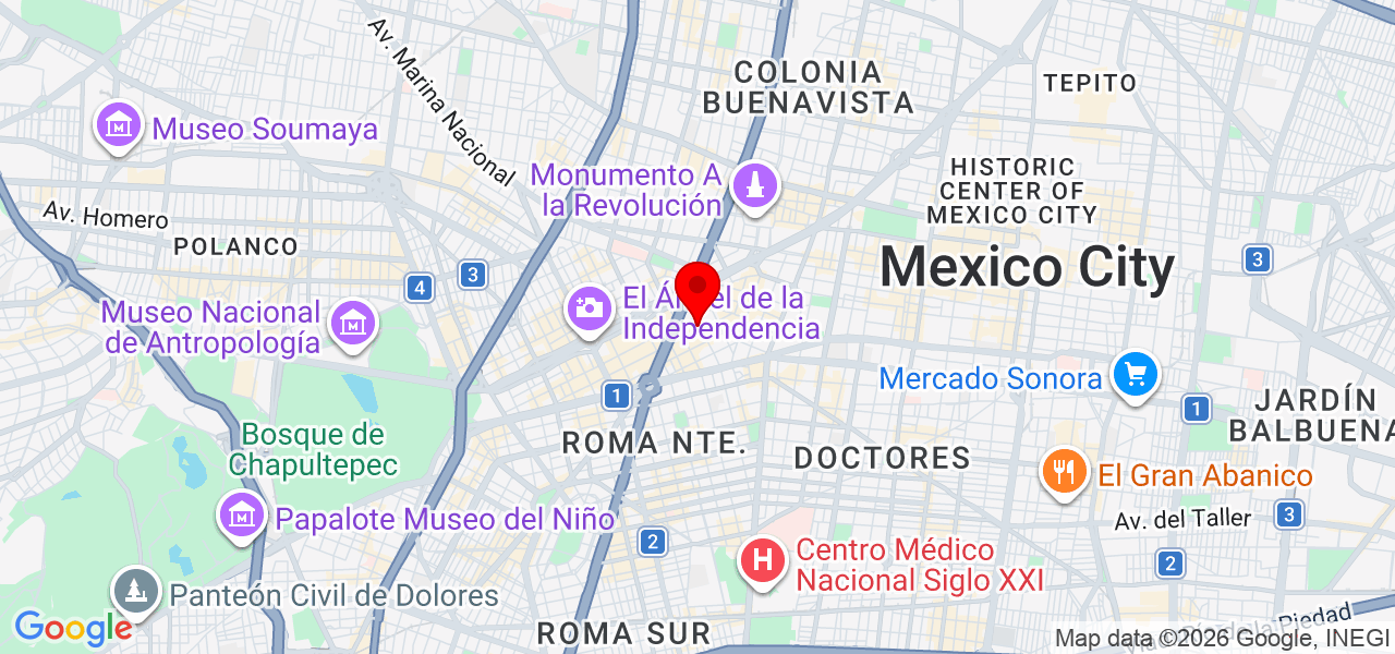 IVRIT Enseñanza de idiomas - Ciudad de Mexico - Cuauhtémoc - Mapa