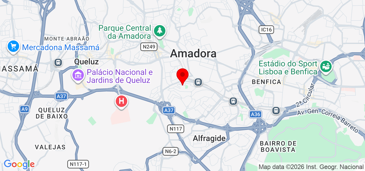 Larissa Vieira - Lisboa - Amadora - Mapa