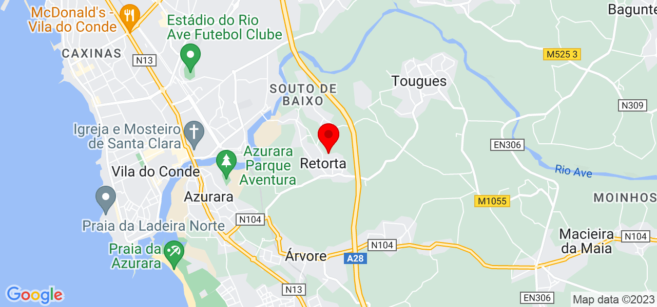 Elsa Ferreira - Porto - Vila do Conde - Mapa