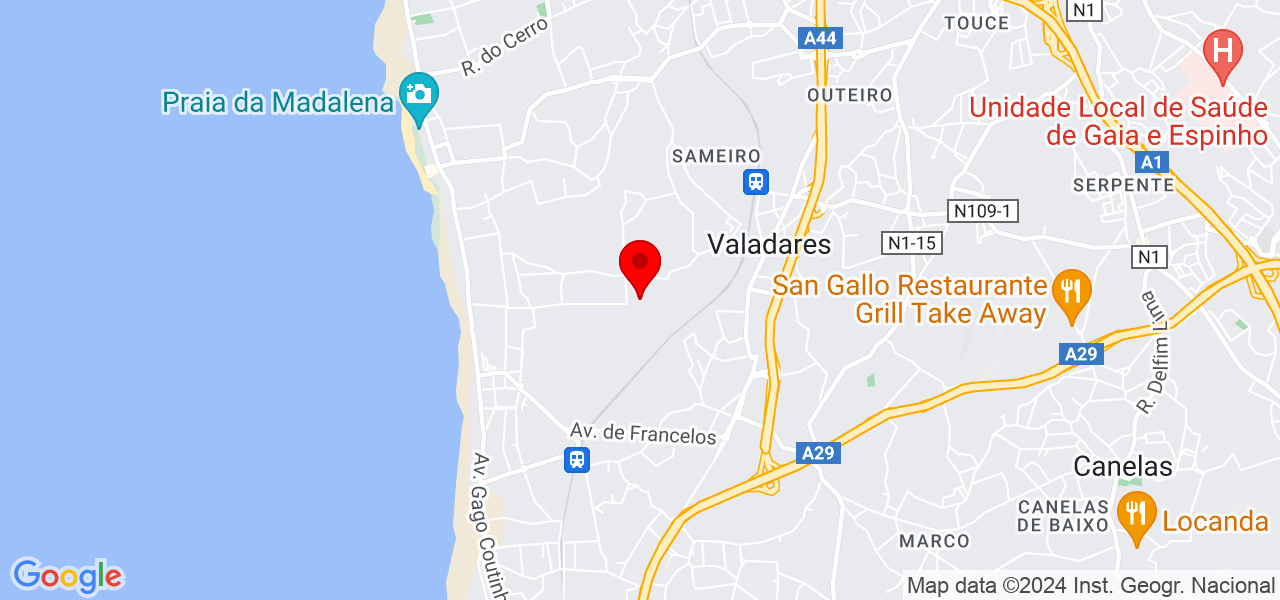 Kamila - Porto - Vila Nova de Gaia - Mapa