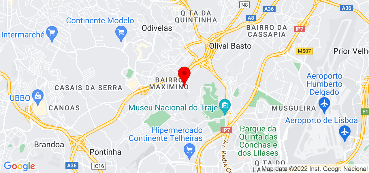 Ivandro Melo - Lisboa - Odivelas - Mapa