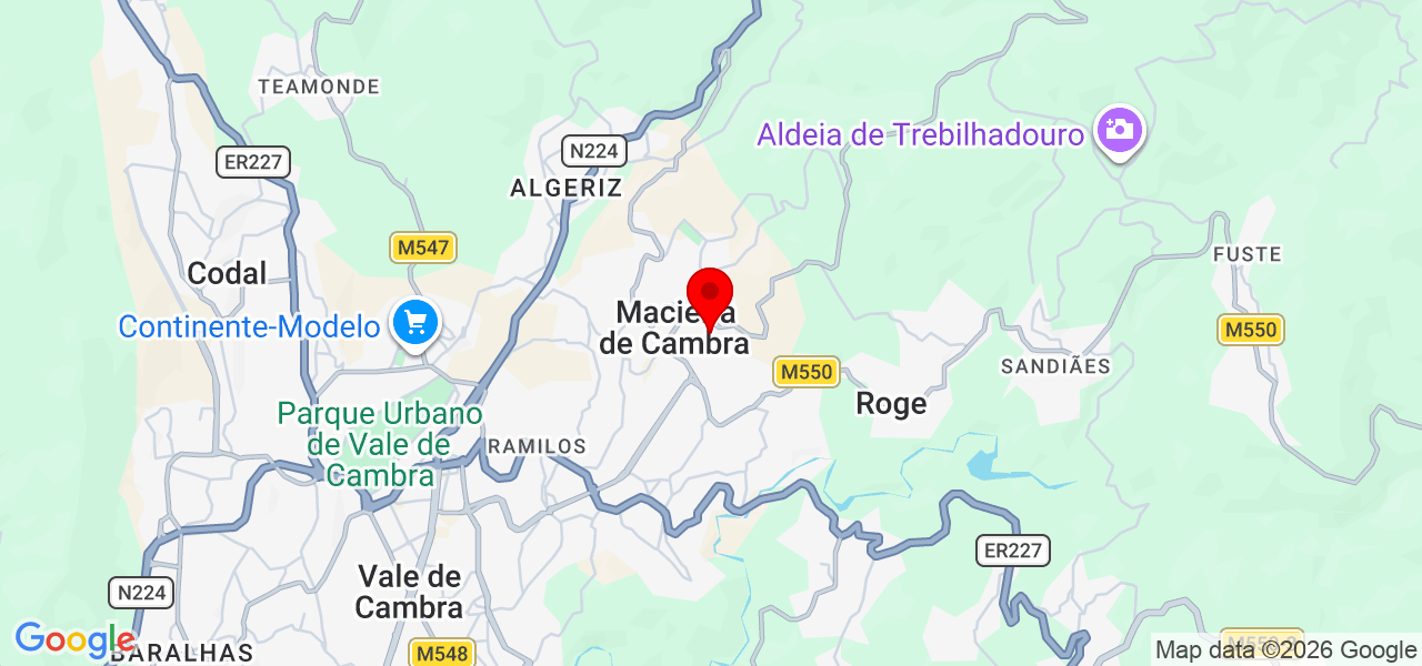 Augusto Alves - Aveiro - Vale de Cambra - Mapa