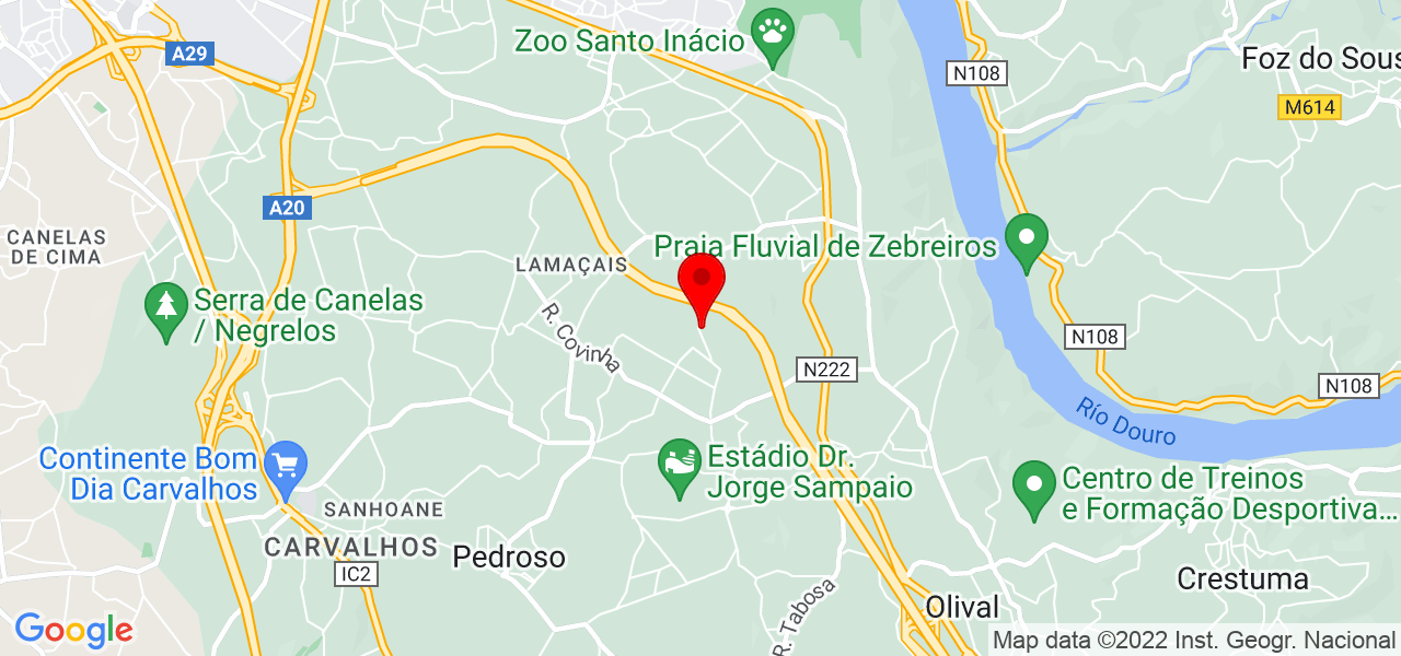 Ferreira - Porto - Vila Nova de Gaia - Mapa