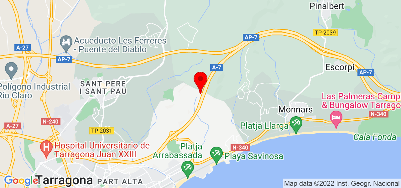Amanda L&oacute;pez - Cataluña - Tarragona - Mapa