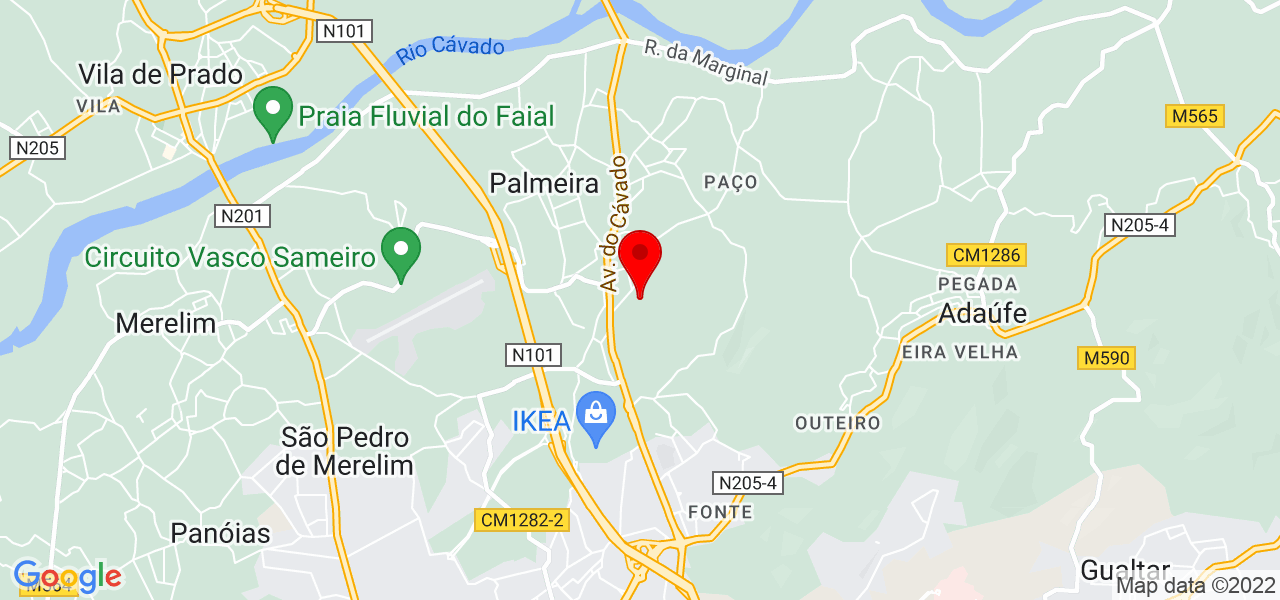 Albano Rodas - Braga - Braga - Mapa