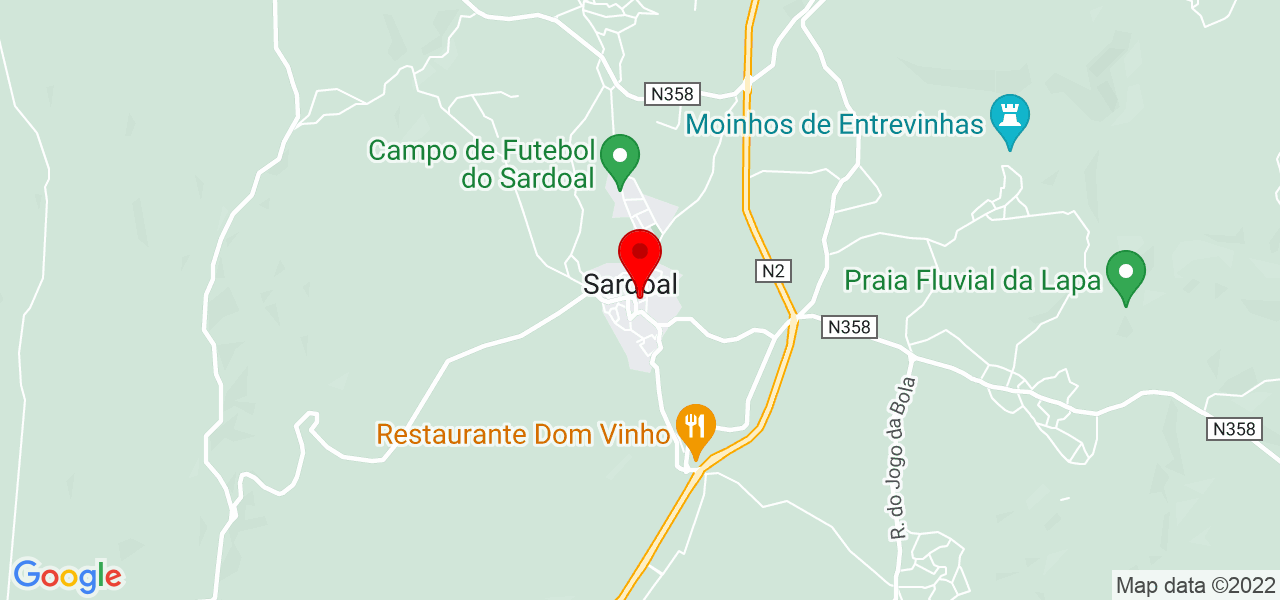 ana rei penteado - Santarém - Sardoal - Mapa