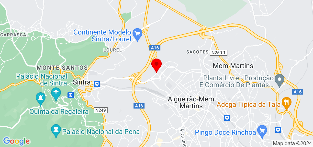 JP - Transportes de Porta a Porta - Lisboa - Sintra - Mapa