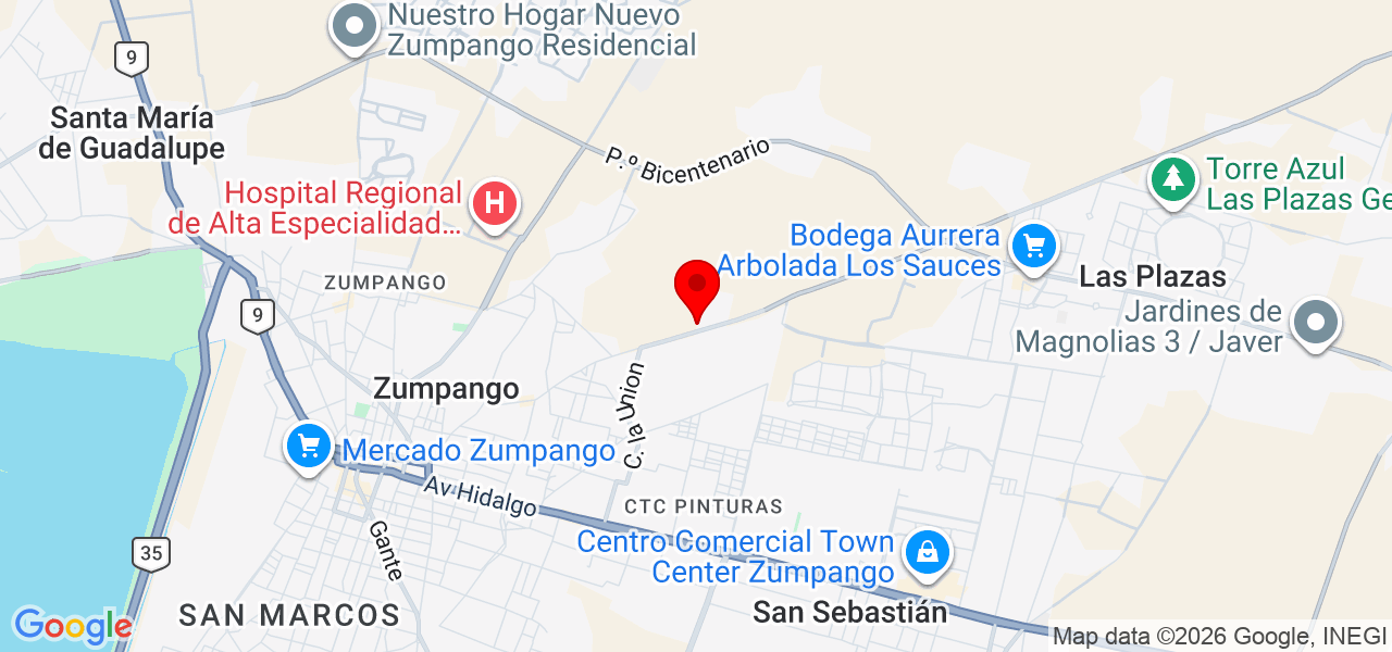 Palo de Rosa Gestión y Organización de Eventos - México - Zumpango - Map