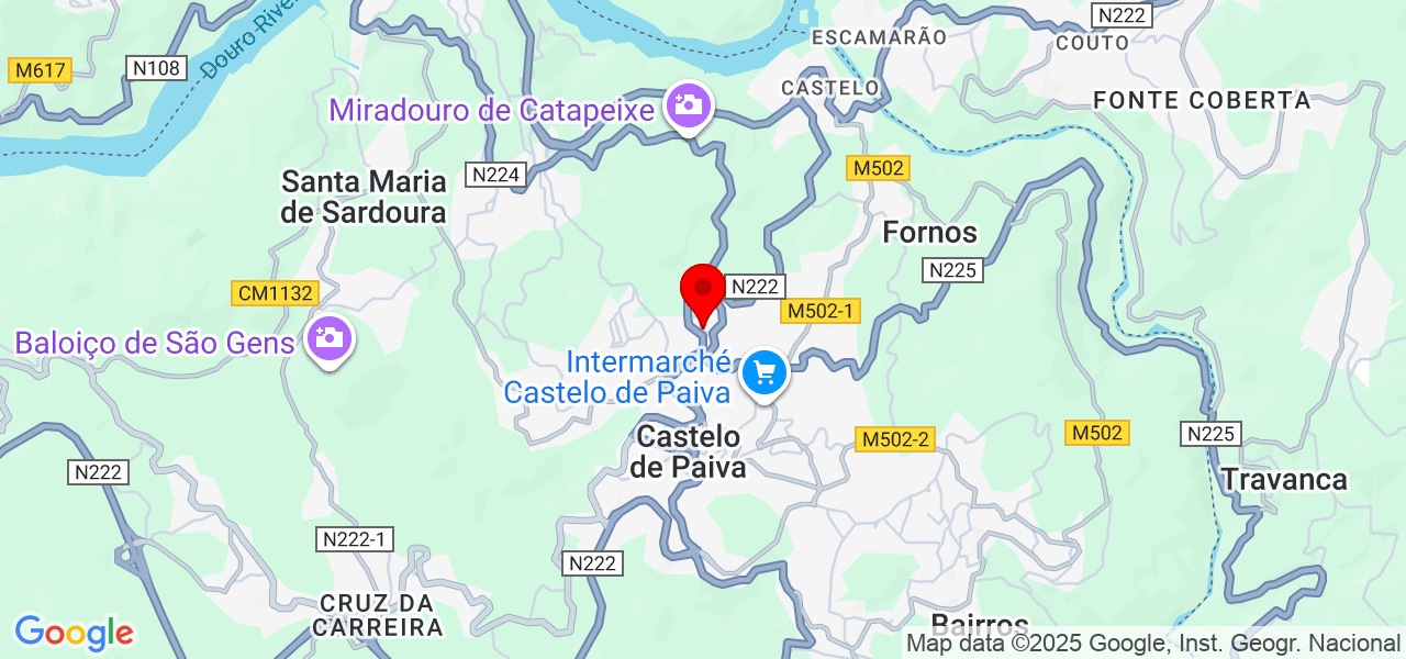 Salomé Silva - Aveiro - Castelo de Paiva - Mapa