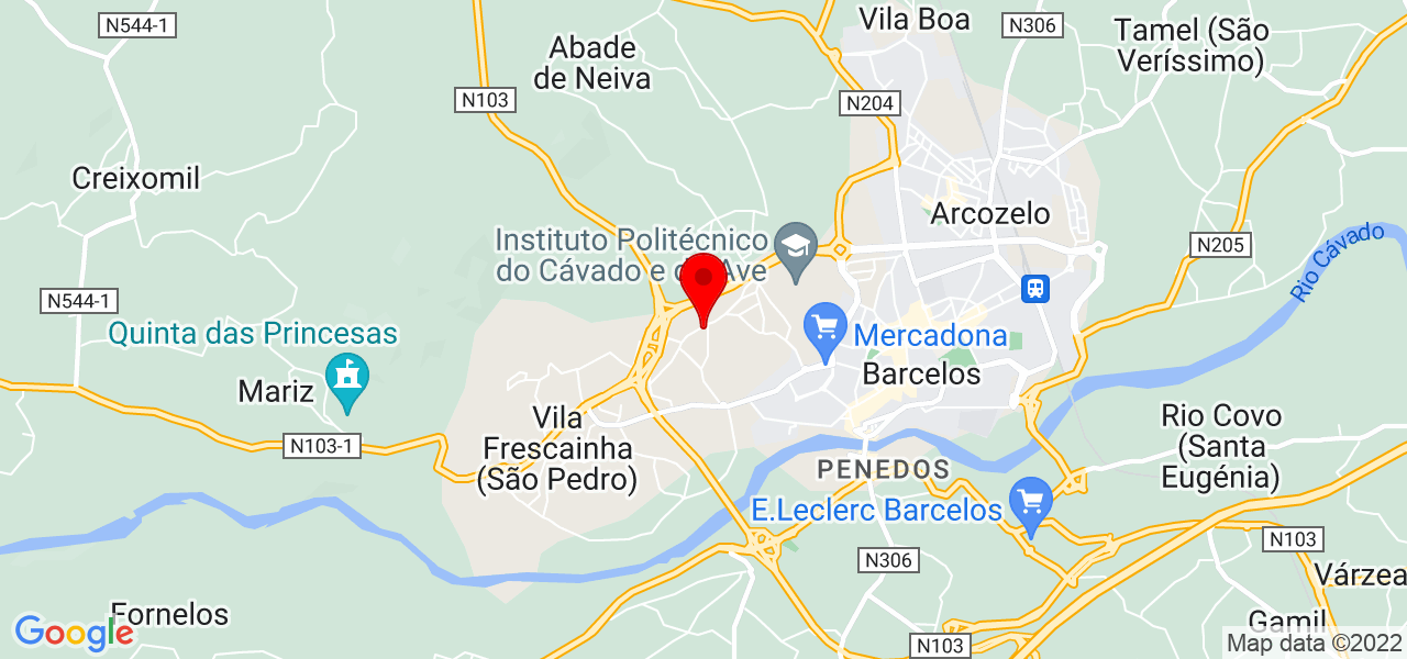 Cri&rsquo;art mem&oacute;ria - Braga - Barcelos - Mapa
